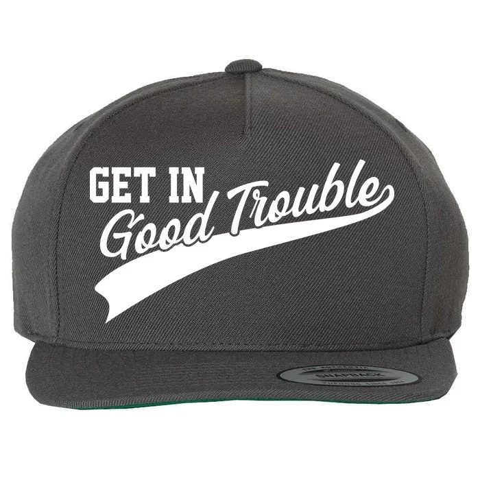 Sporty Get In Good Trouble John Lewis Tribute Wool Snapback Cap