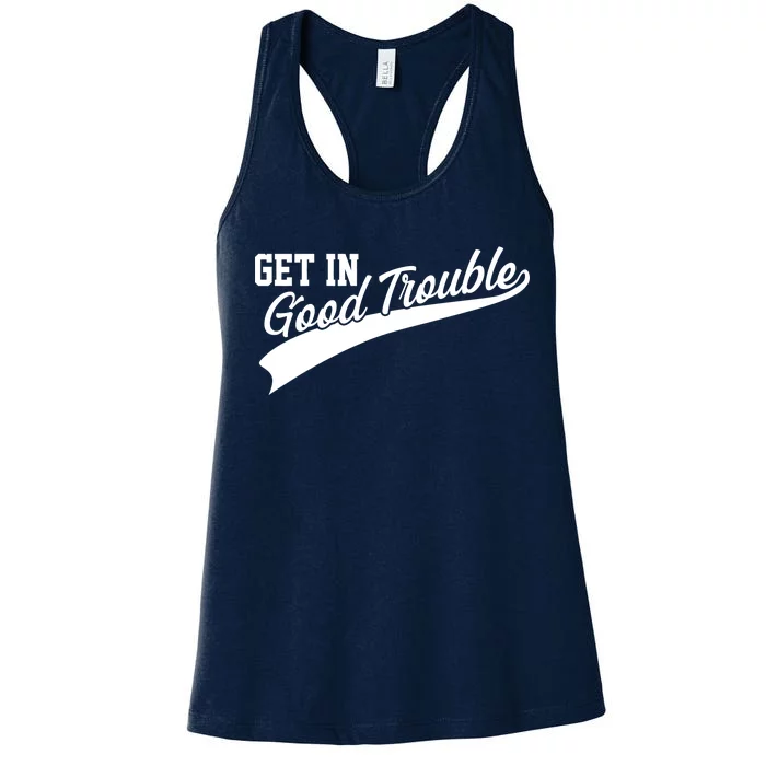 Sporty Get In Good Trouble John Lewis Tribute Women's Racerback Tank