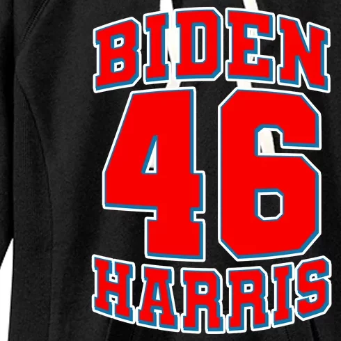 Sporty Jersey Style Biden Harris 46 2020 Election Women's Fleece Hoodie