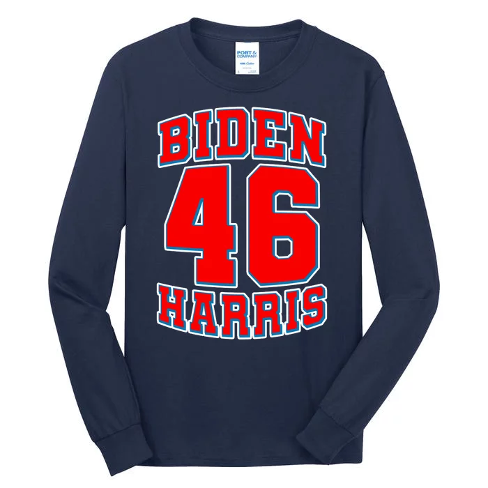 Sporty Jersey Style Biden Harris 46 2020 Election Tall Long Sleeve T-Shirt