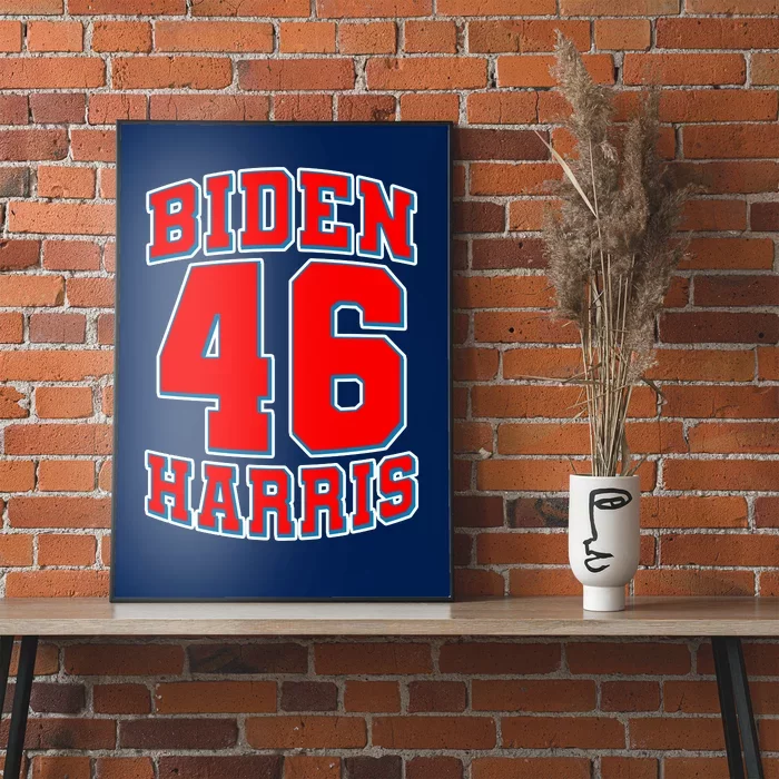 Sporty Jersey Style Biden Harris 46 2020 Election Poster