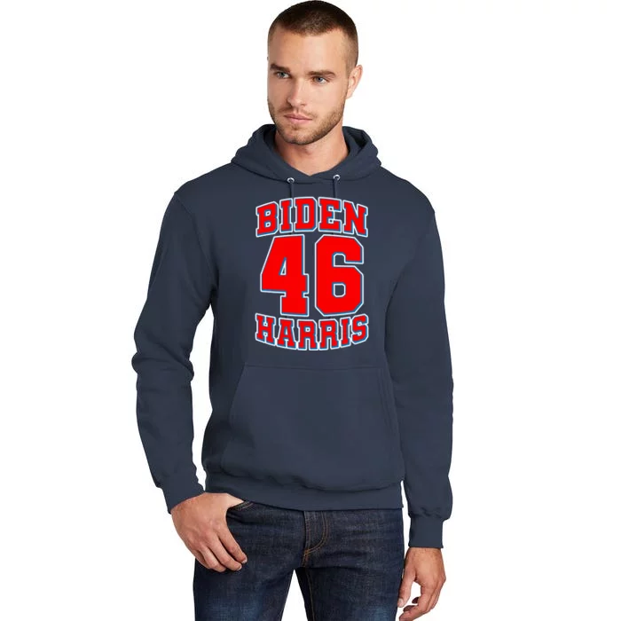 Sporty Jersey Style Biden Harris 46 2020 Election Tall Hoodie