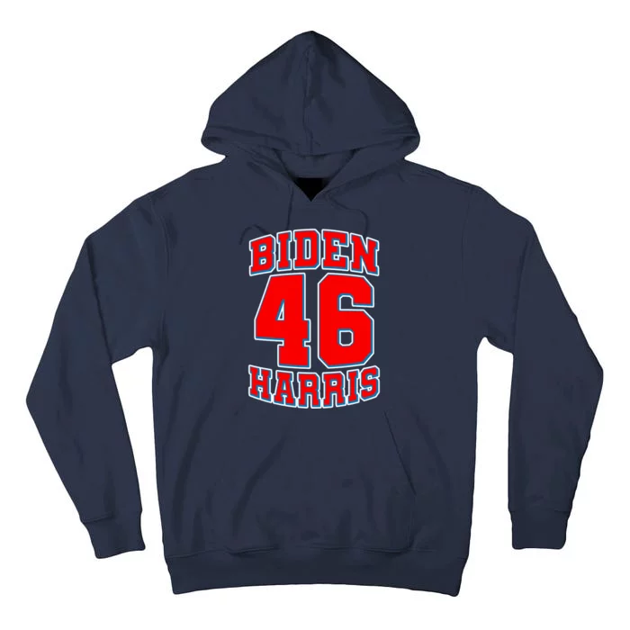 Sporty Jersey Style Biden Harris 46 2020 Election Tall Hoodie