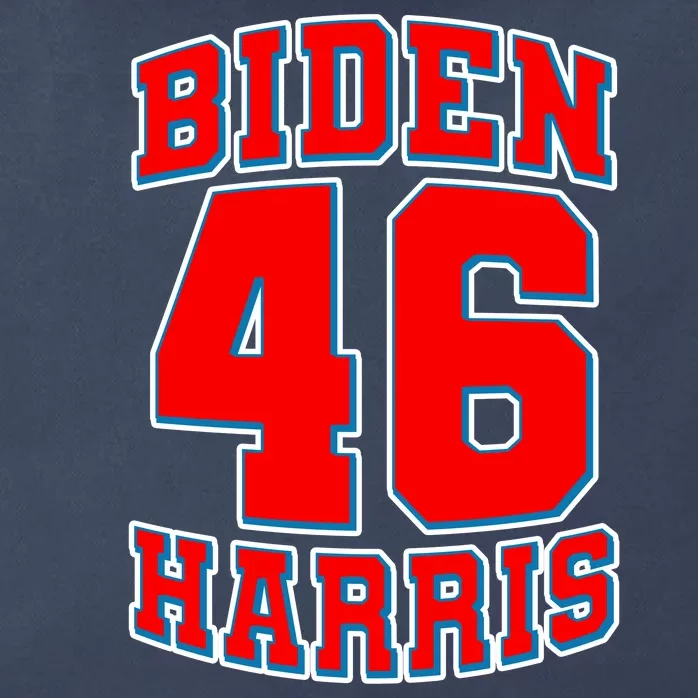 Sporty Jersey Style Biden Harris 46 2020 Election Zip Tote Bag