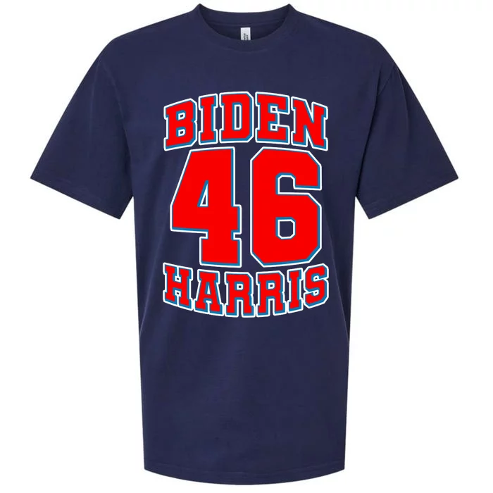 Sporty Jersey Style Biden Harris 46 2020 Election Sueded Cloud Jersey T-Shirt