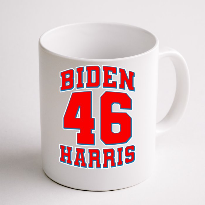 Sporty Jersey Style Biden Harris 46 2020 Election Front & Back Coffee Mug