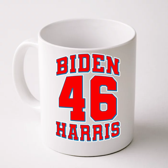 Sporty Jersey Style Biden Harris 46 2020 Election Front & Back Coffee Mug