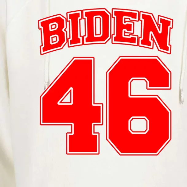 Sporty Joe Biden for 46th President Womens Funnel Neck Pullover Hood