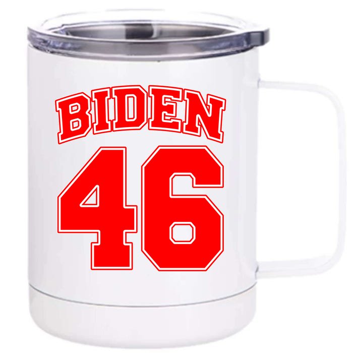 Sporty Joe Biden for 46th President Front & Back 12oz Stainless Steel Tumbler Cup