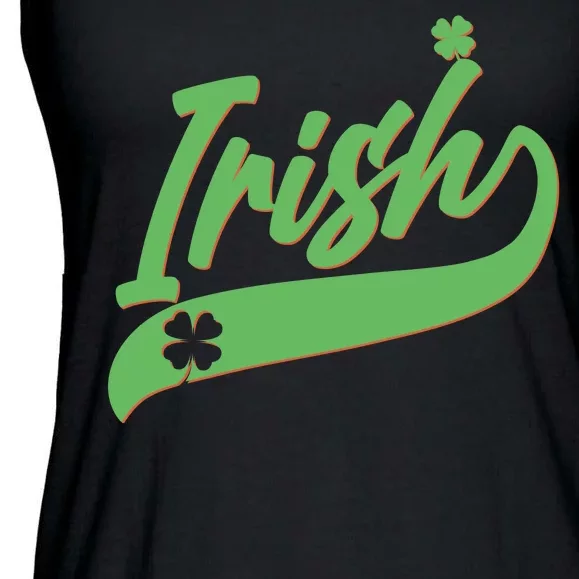 Sporty St. Patrick's Day Irish Logo Ladies Essential Flowy Tank