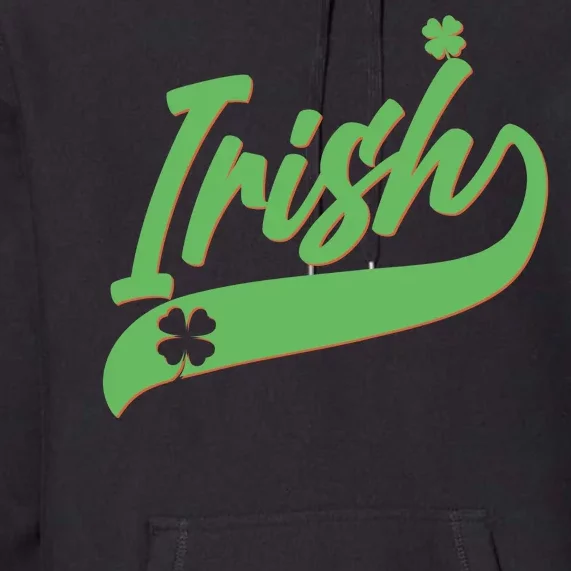 Sporty St. Patrick's Day Irish Logo Premium Hoodie