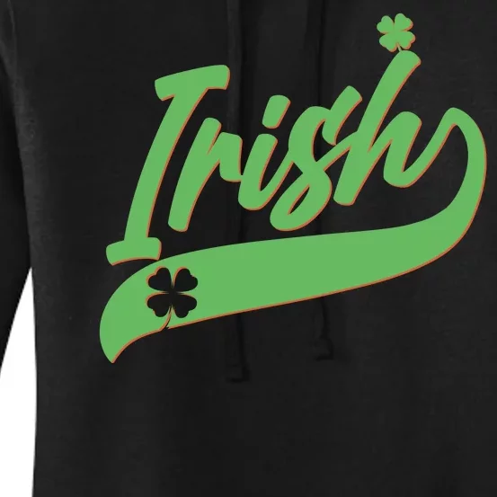 Sporty St. Patrick's Day Irish Logo Women's Pullover Hoodie