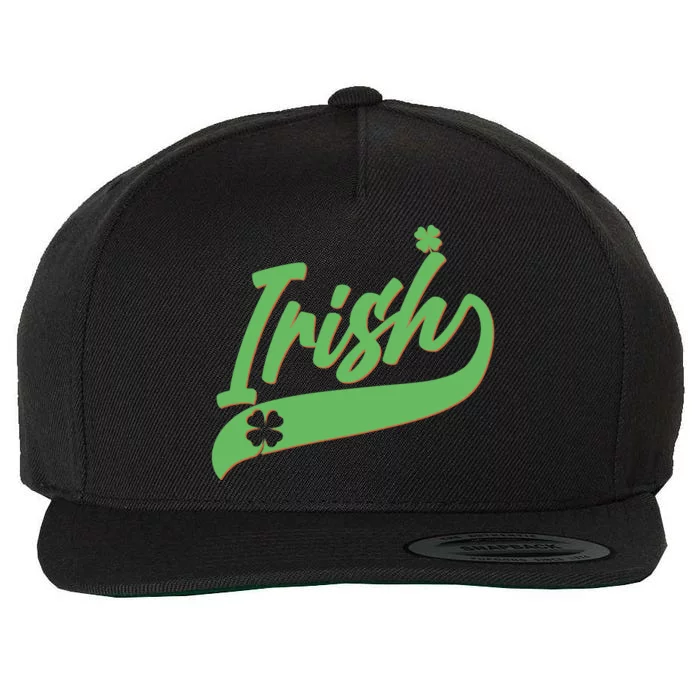 Sporty St. Patrick's Day Irish Logo Wool Snapback Cap