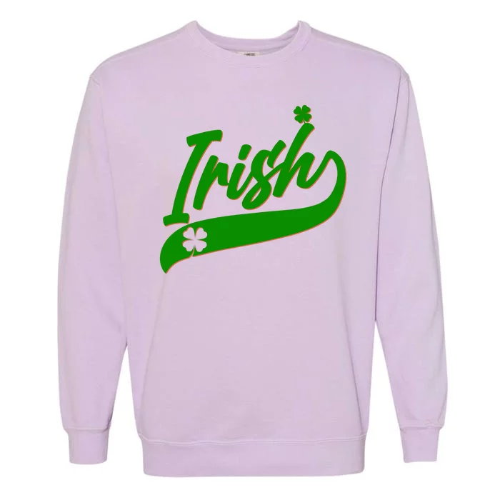 Sporty St. Patrick's Day Irish Logo Garment-Dyed Sweatshirt