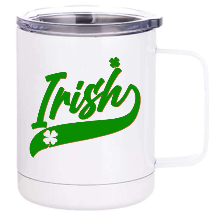 Sporty St. Patrick's Day Irish Logo Front & Back 12oz Stainless Steel Tumbler Cup