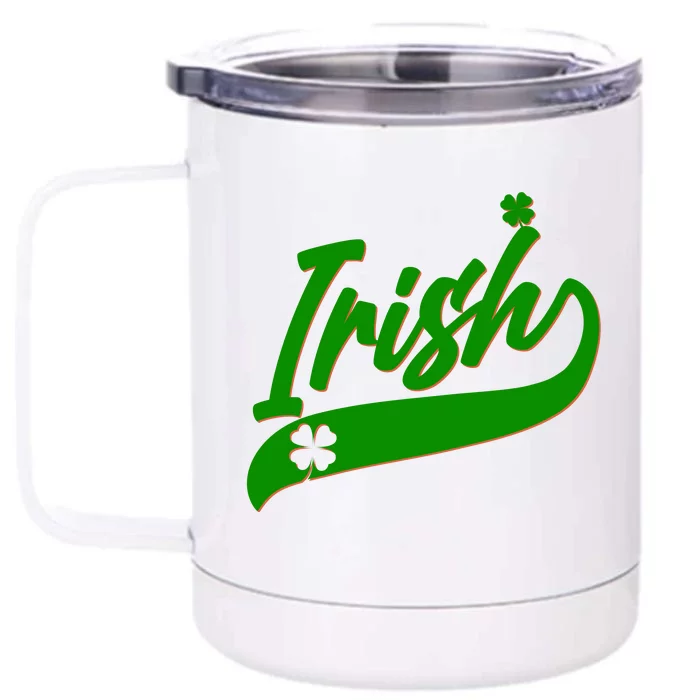 Sporty St. Patrick's Day Irish Logo Front & Back 12oz Stainless Steel Tumbler Cup