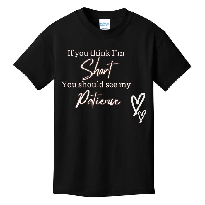 Short People Patience Kids T-Shirt