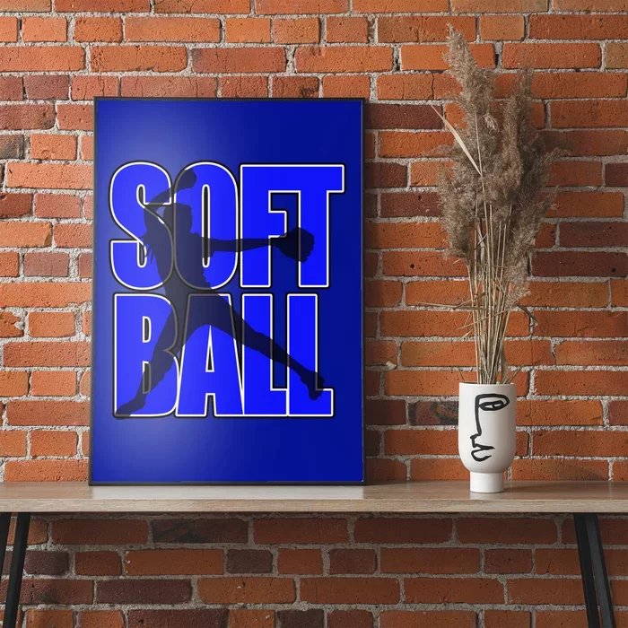 Softball Pitcher Perfect For Teens Perfect Practice Gift Poster