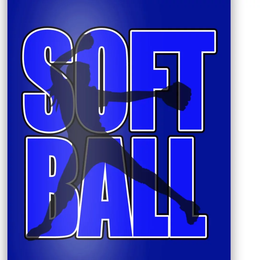 Softball Pitcher Perfect For Teens Perfect Practice Gift Poster