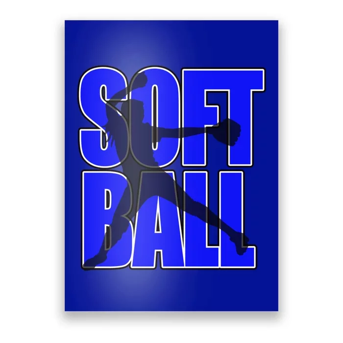 Softball Pitcher Perfect For Teens Perfect Practice Gift Poster