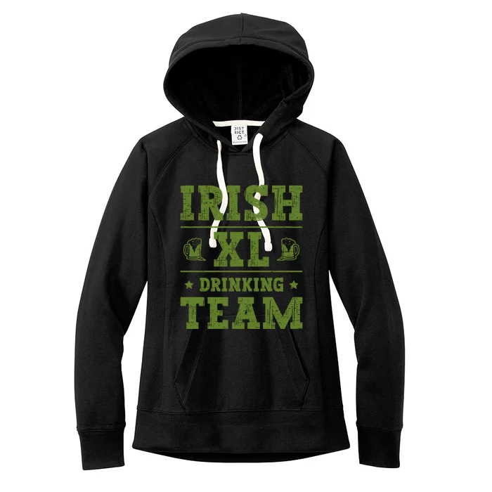 St Patrick`s Patricks Day Lucky Irish Xl Ing Team Beer Gift Women's Fleece Hoodie