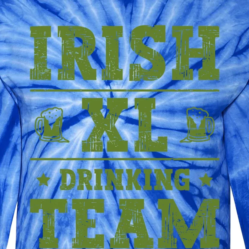 St Patrick`s Patricks Day Lucky Irish Xl Ing Team Beer Gift Tie-Dye Long Sleeve Shirt