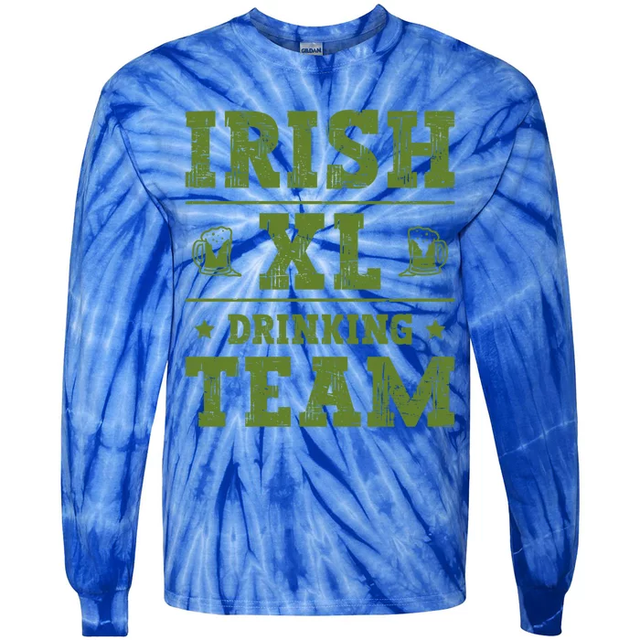 St Patrick`s Patricks Day Lucky Irish Xl Ing Team Beer Gift Tie-Dye Long Sleeve Shirt