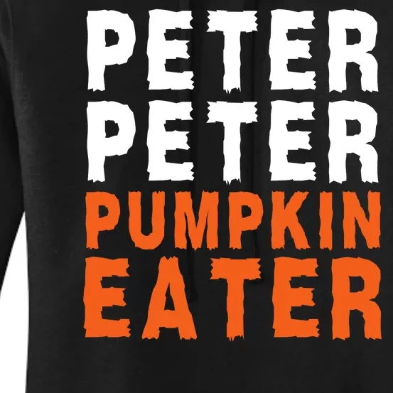 Scary Peter Peter Pumpkin Eater Halloween Costume Couple Funny Halloween Costume Women's Pullover Hoodie