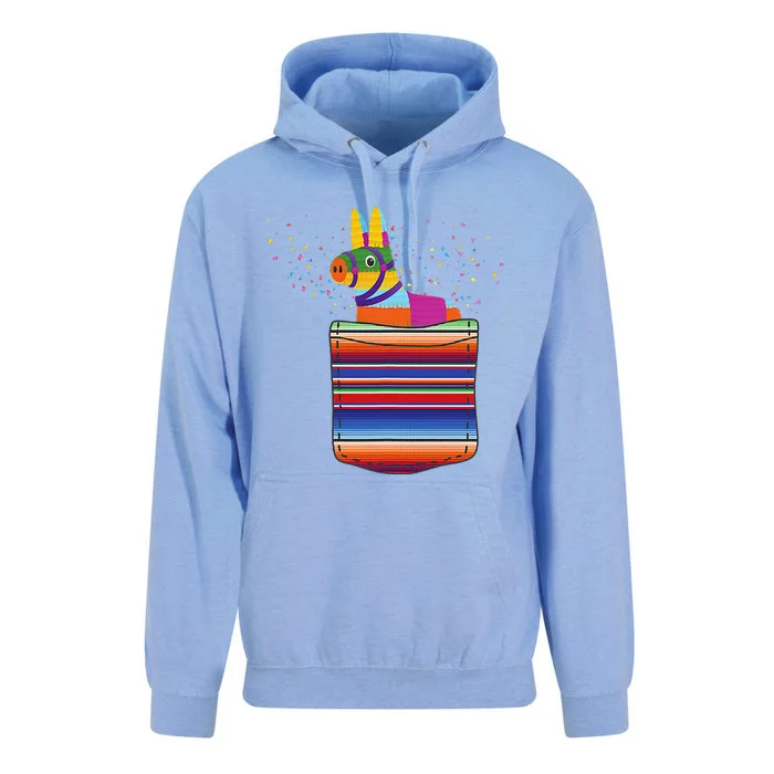 Serape Pocket Pinata Mexican Fiesta (Not An Actual Pocket) Unisex Surf Hoodie