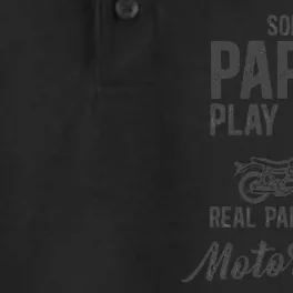 Some Papas Play Bingo Real Papas Ride Motorcycle Dry Zone Grid Performance Polo