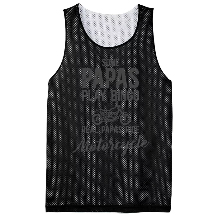 Some Papas Play Bingo Real Papas Ride Motorcycle Mesh Reversible Basketball Jersey Tank