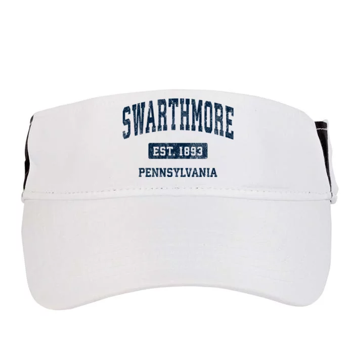 Swarthmore Pennsylvania Pa Vintage Athletic Sports Adult Drive Performance Visor