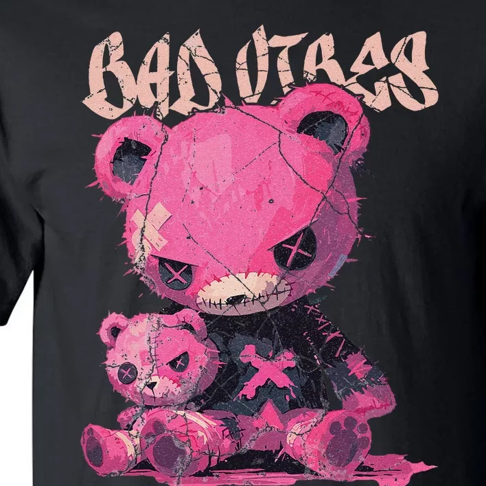 Stitched Pin.K Plush Bear Cute Gothic Tall T-Shirt