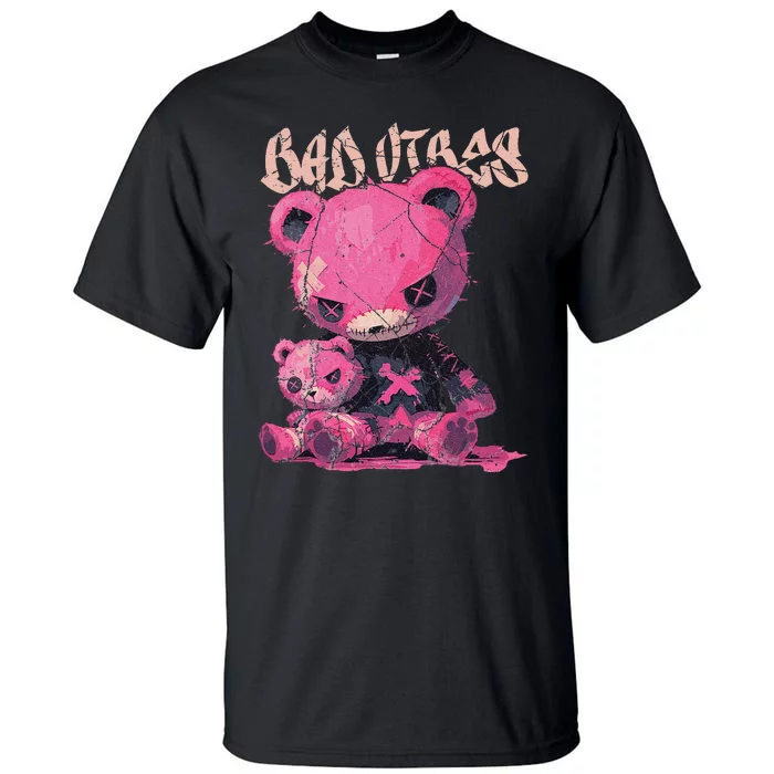 Stitched Pin.K Plush Bear Cute Gothic Tall T-Shirt