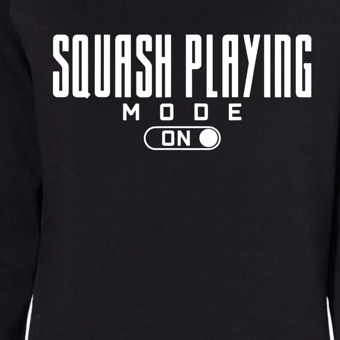 Squash Player Playing Womens California Wash Sweatshirt