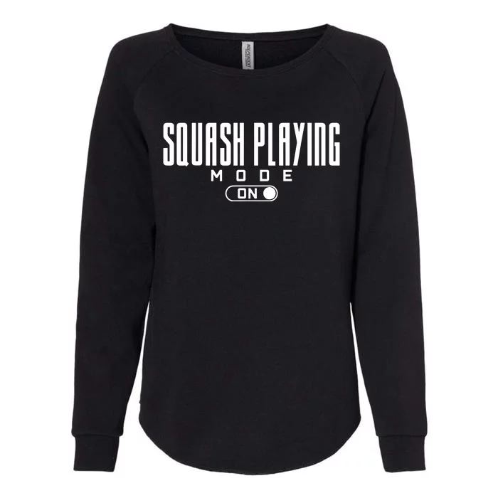 Squash Player Playing Womens California Wash Sweatshirt