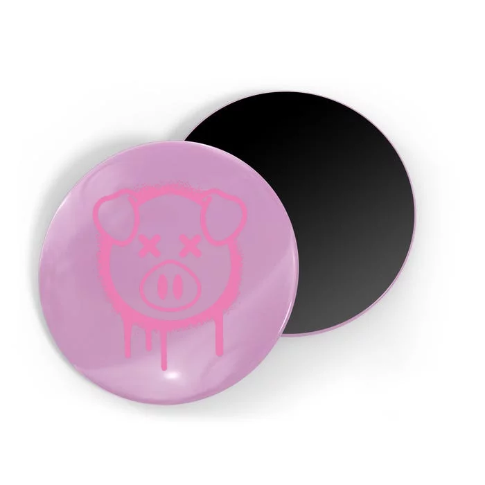 Spray Paint Pig Black Magnet