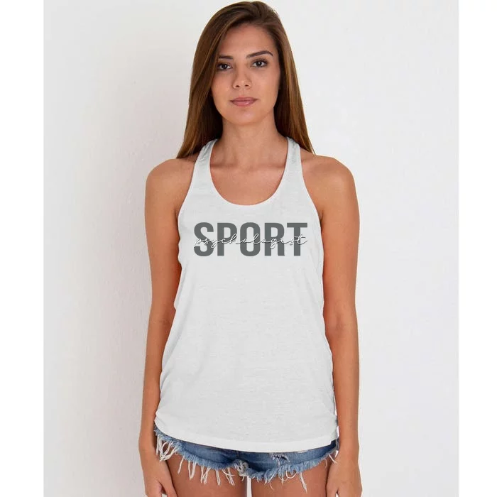 Sport Psychologist Psychology Women's Knotted Racerback Tank