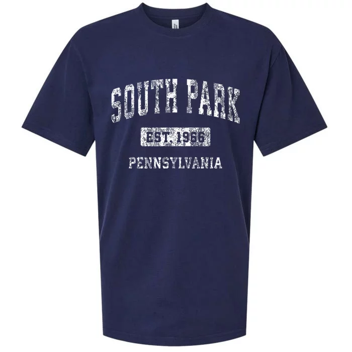 S.O.U.T.H P.A.R.K Pennsylvania Pa Vintage Sports Established Sueded Cloud Jersey T-Shirt