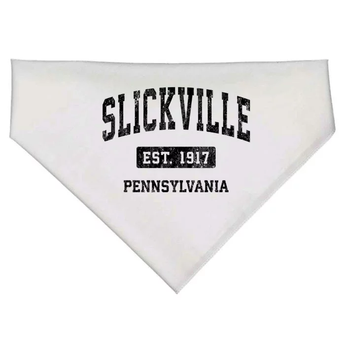 Slickville Pennsylvania Pa Vintage Athletic Sports USA-Made Doggie Bandana