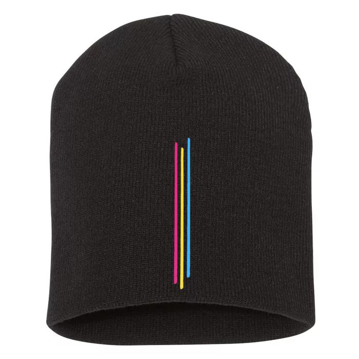 Subtle Pansexual Pride Pan Flag Pride Month Short Acrylic Beanie