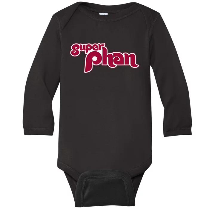 Super Phan Philadelphia Super Fan Baby Long Sleeve Bodysuit