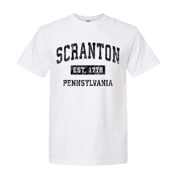 Scranton Pennsylvania Pa Vintage Established Sports Garment-Dyed Heavyweight T-Shirt