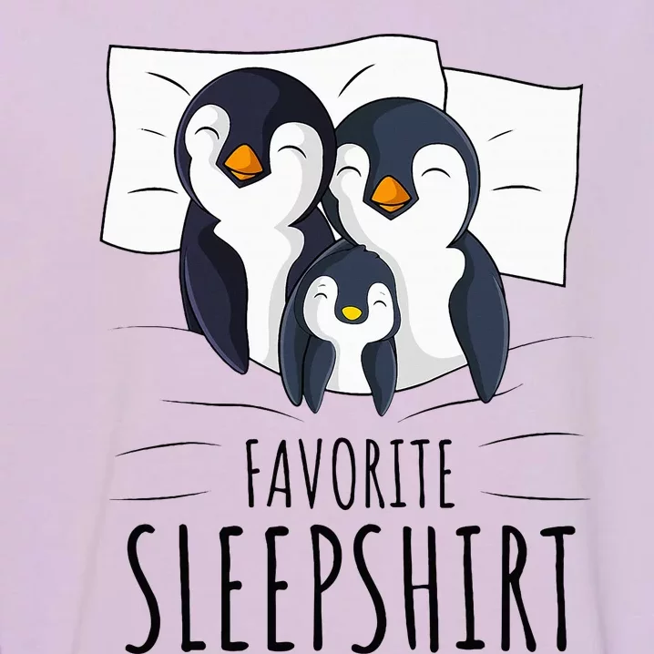 Sleeping Penguin Pyjamas Penguin Lover Favorite Sleepshirt Garment-Dyed Sweatshirt