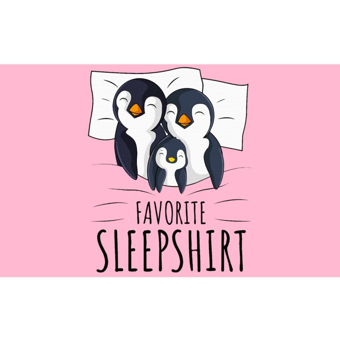 Sleeping Penguin Pyjamas Penguin Lover Favorite Sleepshirt Bumper Sticker