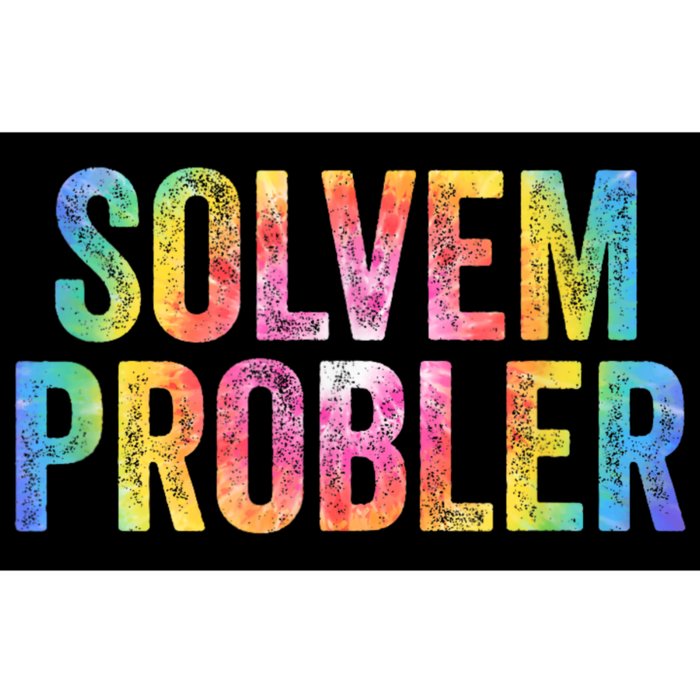 Solvem Probler Problem Solver Vintage Tie Dye Distressed Bumper Sticker