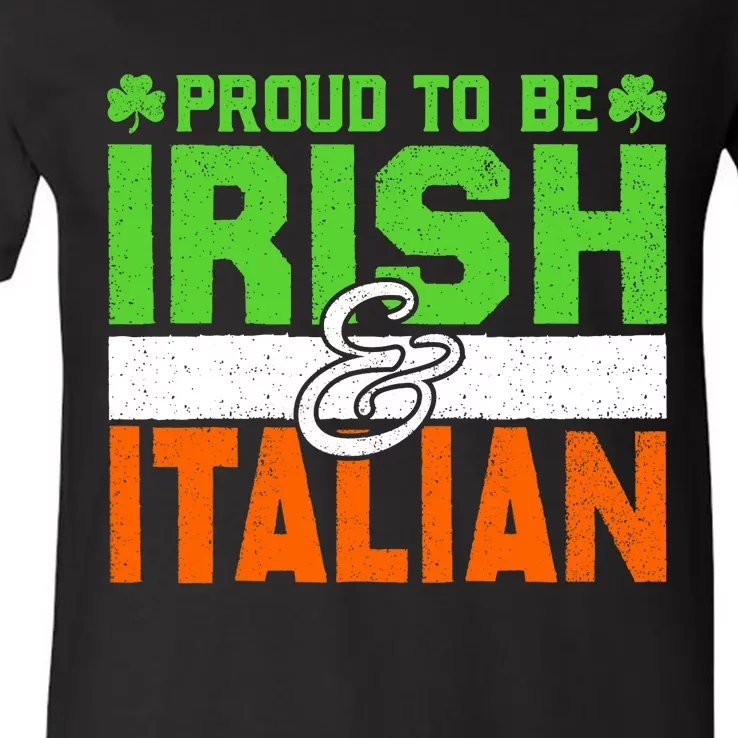 St. Patrick's Paddys Day Irish Italian Green Shamrock Gift V-Neck T-Shirt