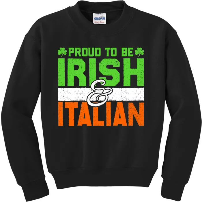 St. Patrick's Paddys Day Irish Italian Green Shamrock Gift Kids Sweatshirt