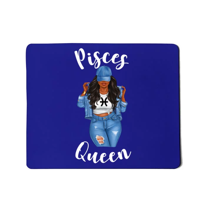 Streetwise Pisces Queen Black Zodiac Birthday March Meaningful Gift Mousepad