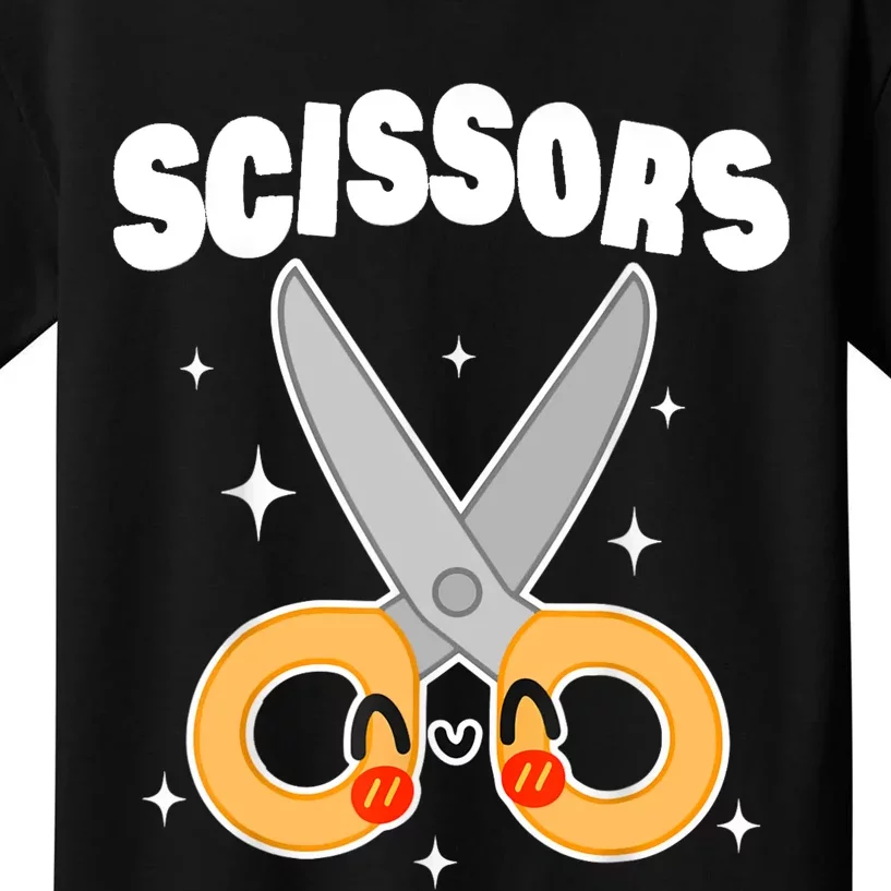 Scissors Paper Rock Halloween Costumes Group Kids T-Shirt